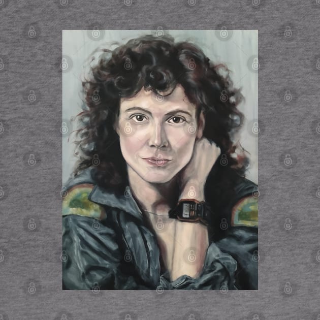 Ellen Louise Ripley (Desaturated Print) by SPACE ART & NATURE SHIRTS 